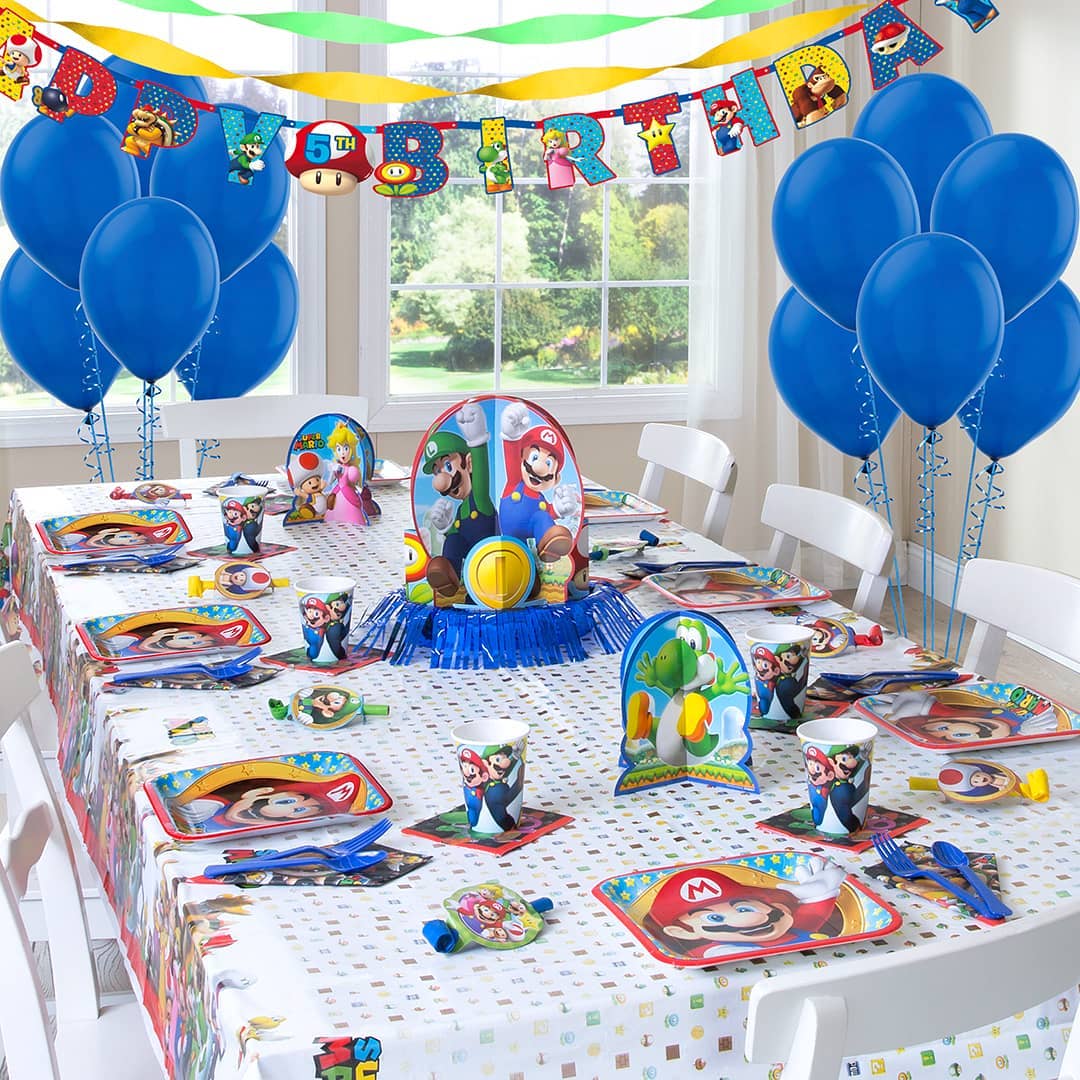 99 Ideas de decoración para Cumpleaños de Super Mario  Fiesta de mario  bros, Cumple de mario bros, Decoracion de mario bros