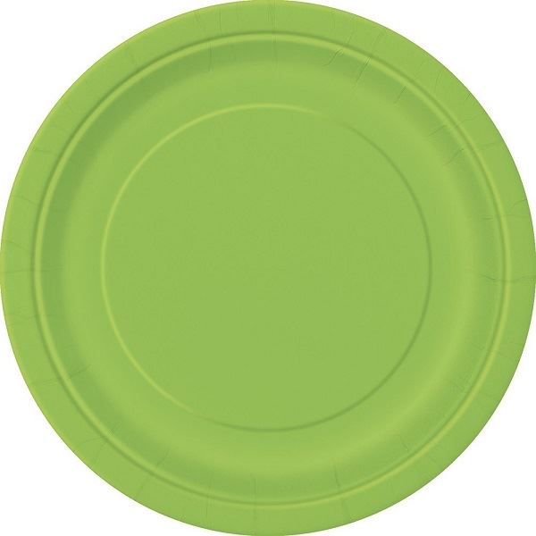 Imagen de Platos Verde Claro cartón 23cm (8 uds.)