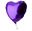 Picture of Globo Corazón Morado (45cm)