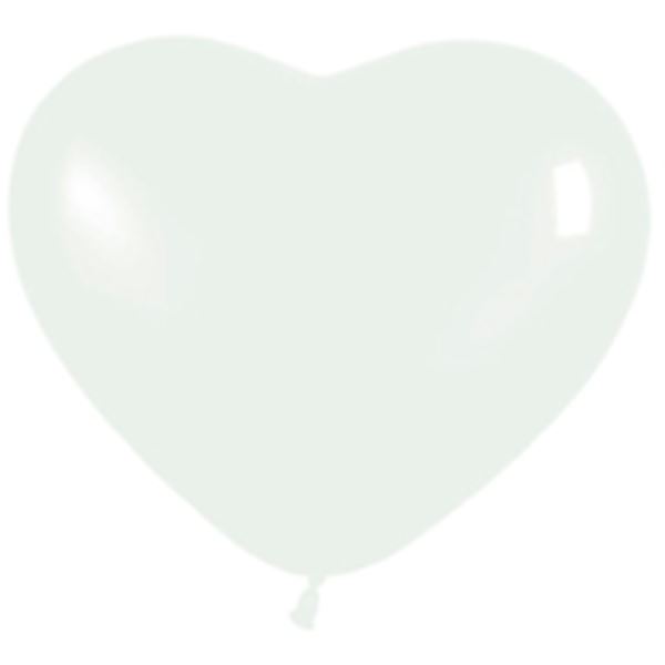 Imagen de Globos Corazón Blanco 30cm R12-FCOR-005 (50)