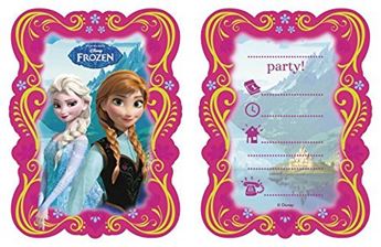 Imagens de Invitaciones Frozen (6 unidades)