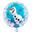 Imagen de Globo Frozen Olaf Círculo (45cm)