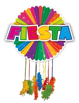 Imagens de Piñata Fiesta cartón 42cm 