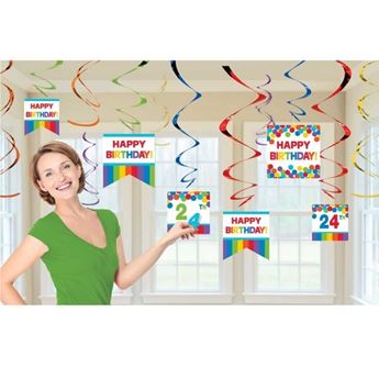 Imagen de Decorados espirales cumpleaños personalizable (12)