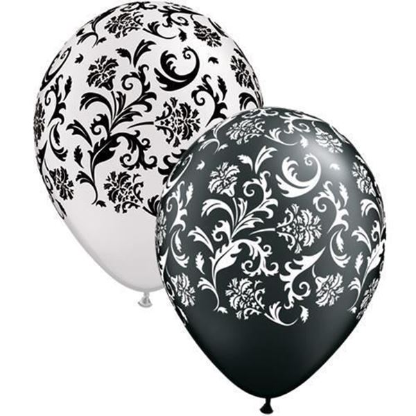 Imagen de Globos "DAMASK" Látex (12 unidades)