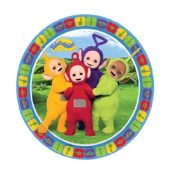 Imagen de Platos Teletubbies cartón 18cm (8 unidades)