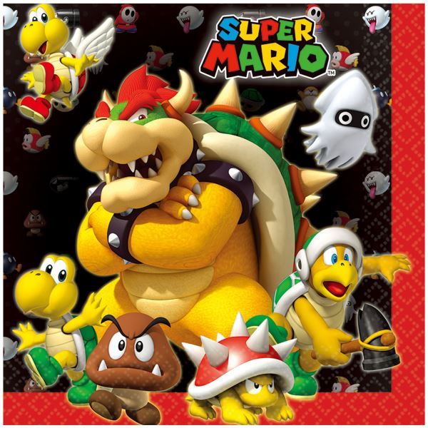 Picture of Servilletas de Super Mario Bros papel 33cm (20 unidades)