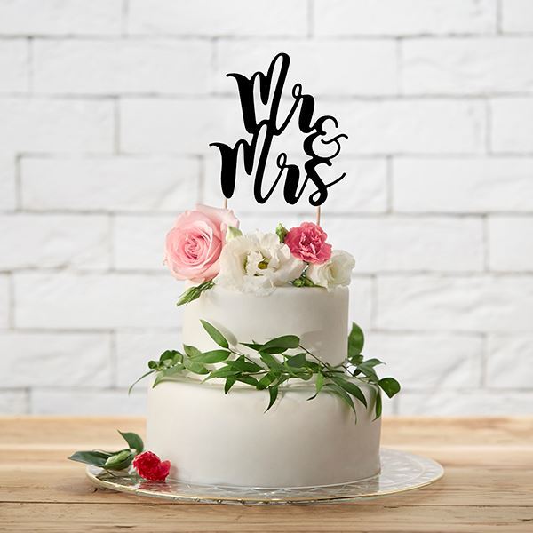 Imagen de Topper Tarta Mr and Mrs