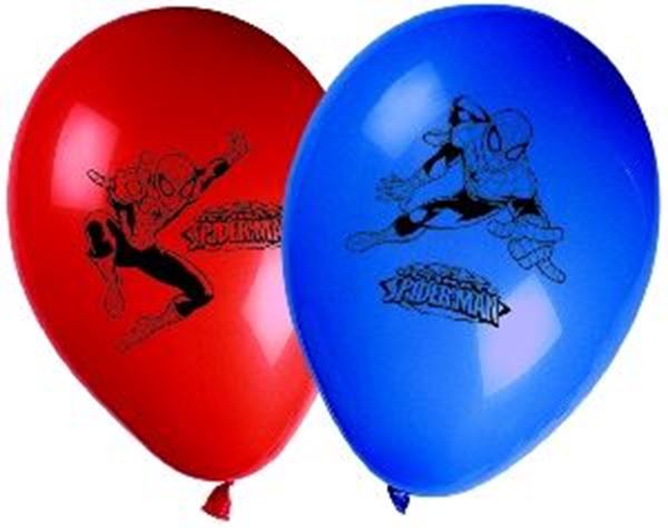 Imagen de Globos de Spiderman Látex (8 unidades)