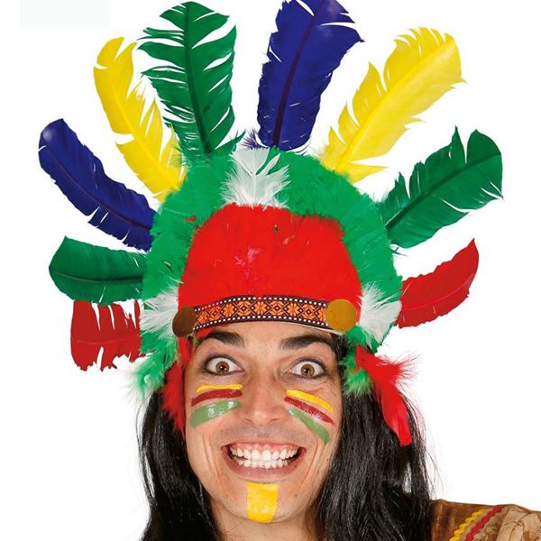 Penacho Indio ✔️ por sólo 5,22 €. Envío en 24h. Tienda Online.  . ✓. Artículos de decoración para Fiestas.