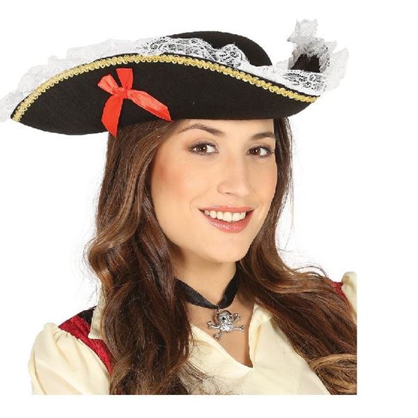 Sombrero Pirata Mujer✓ por sólo 3.15 €. Tienda Online. Envío en 24h.  . ✓. Artículos de decoración para Fiestas.