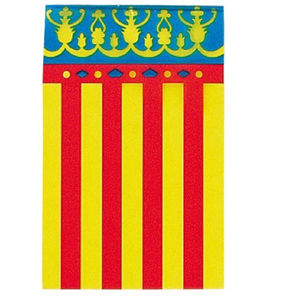 Imagen de Guirnalda Bandera Comunidad Valenciana plástico (50m)