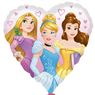 Imagen de Globo de Princesas Disney Corazón Dos Caras (45cm)