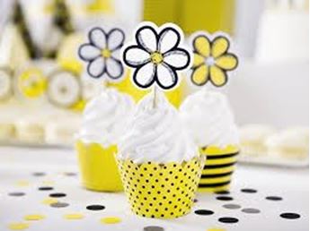 Imagens de Envoltorios Cupcake Amarillos (6 unidades)