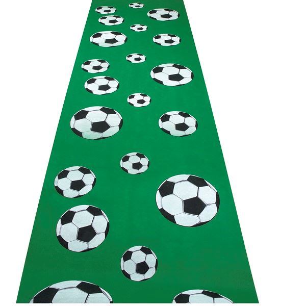 Decoración Alfombra Fútbol Balones (4,5m)✔️ por sólo 16,11 €. Envío en 24h.  Tienda Online. . ✓. Artículos de decoración  para Fiestas.