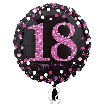 Velas 18 cumpleaños rosa purpurina - Disfraces Ducaval