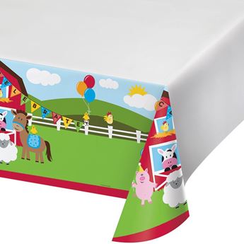 Imagen de Mantel Mi Granja Infantil plástico (274cm x 137cm)