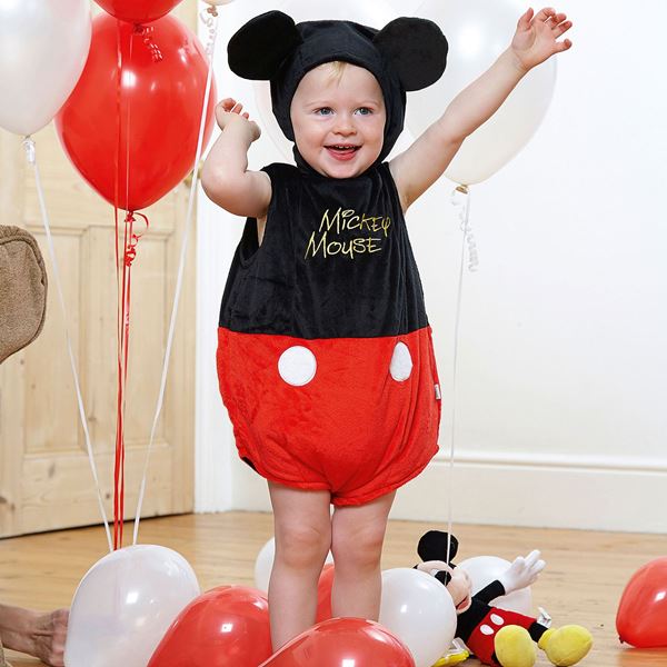 Disfraz de Disney Mickey Mouse para bebé, Rojo