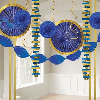 Picture of Kit decoración especial Azul y dorado 