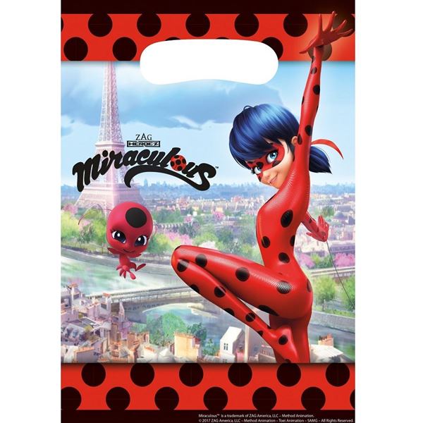 Imagens de Bolsas Chuches de Ladybug París plástico (8 unidades)