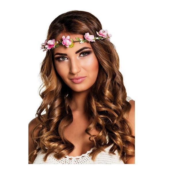 Imagen de Diadema con flores Boho 