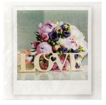 Imagen de Servilletas Wedding papel 33cm (20 unidades)