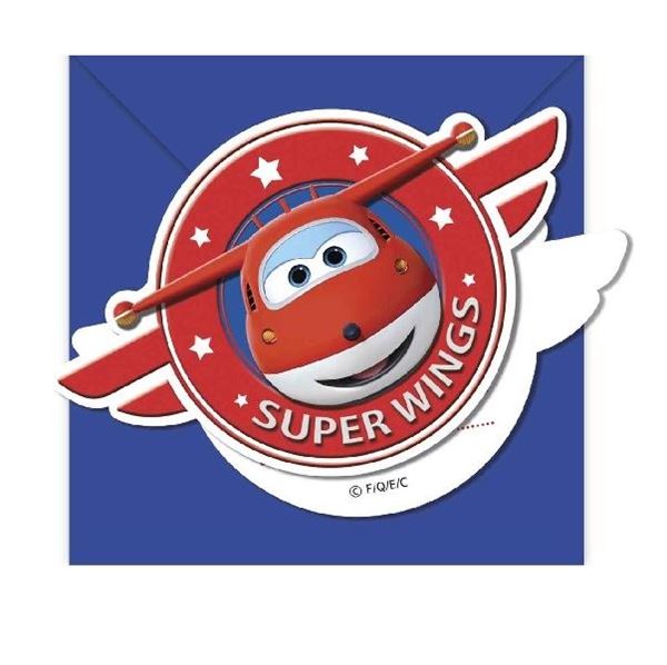 Imagen de Invitaciones Super Wings (6 unidades)