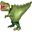 Imagen de Globo Dinosaurio T-Rex Verde (91cm)