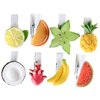 Imagen de Pinzas Decorativas con Frutas Tropicales (8)