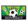 Imagen de Pancarta de Tela Happy Birthday Fútbol (150cm x 90cm)