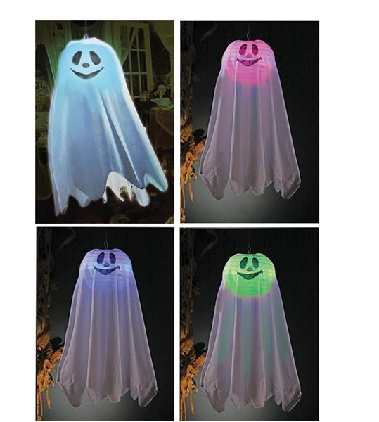 Colgante Fantasma con Luz (60cm)✔️ por sólo 3,70 €. Online. Envío en 24h. Fiestafacil.com✓. de decoración Fiestas.
