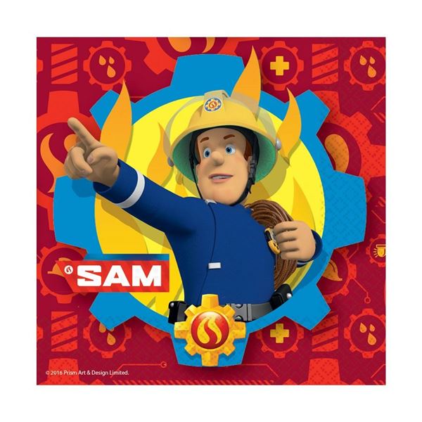 Picture of Servilletas de Sam El Bombero papel 33cm (20 unidades)