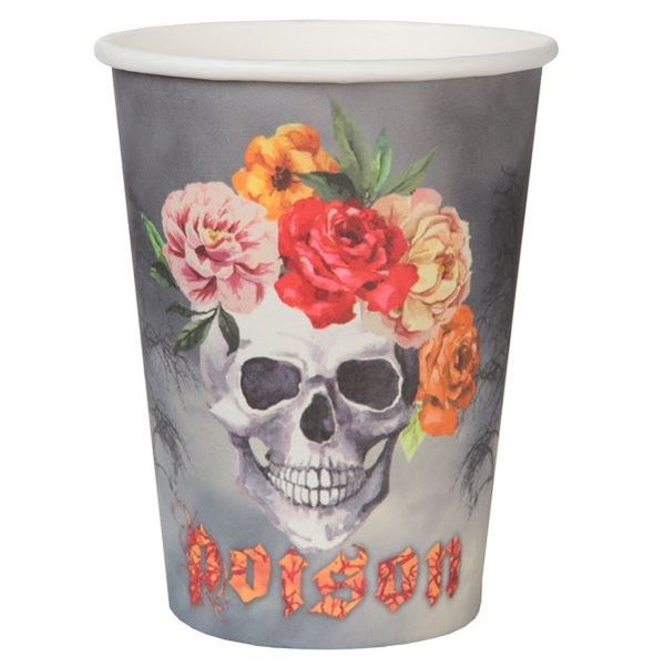 Imagen de Vasos Cementerio Halloween cartón (10 unidades)