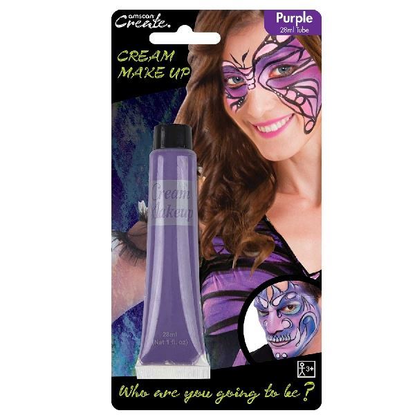 Picture of Maquillaje Crema Morado Tubo 28ml Pintacaras 