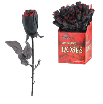 Imagen de Flor Rosa Negra Halloween 46cm