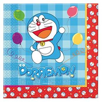 Imagen de Servilletas de Doraemon 33cm (20 uds.)