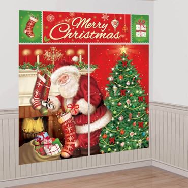 Manualidad navideña: centros de mesa decorativos para Navidad en dorado y  rojo 