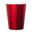 Imagen de Vasos Rojos Satín Deluxe cartón (8 uds.)