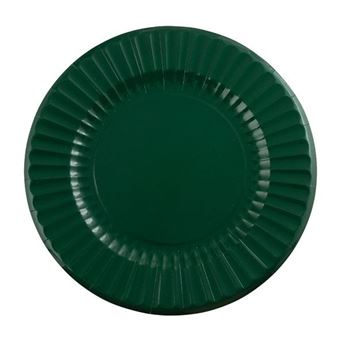 Imagen de Platos Verde Oscuro Elegante cartón 33cm (6 unidades)