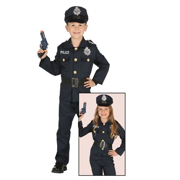 Imagens de Disfraz Policía Unisex (3-4 Años)