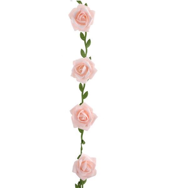 Guirnalda Tela Rosas Rosadas (1,20m)✔️ por sólo 7,16 €. Envío en 24h.  Tienda Online. . ✓. Artículos de decoración  para Fiestas.