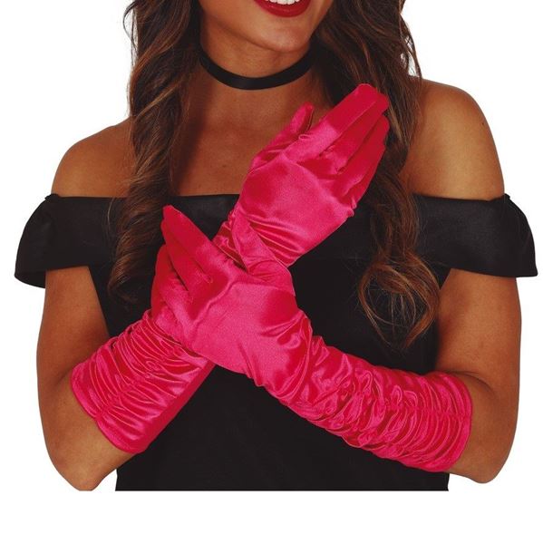 Imagen de Guantes Largos Fucsia