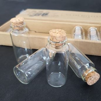 Imagens de Botellas de Cristal con Corcho 7,5cm (12)