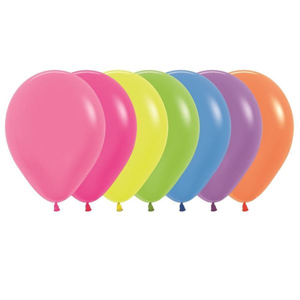 Bolsa de globos neon - Latex - Artículos Para Fiestas