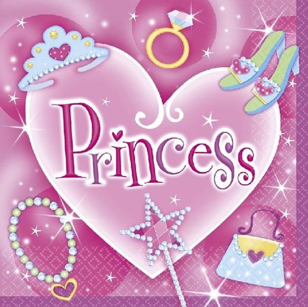 Imagen de Servilletas Princess papel 33cm (16 unidades)