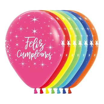 Picture of Globos Feliz Cumpleaños Radiante Colores Fashion (12)