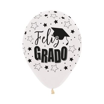 Picture of Globos Cristal Feliz Grado Látex (12 unidades)