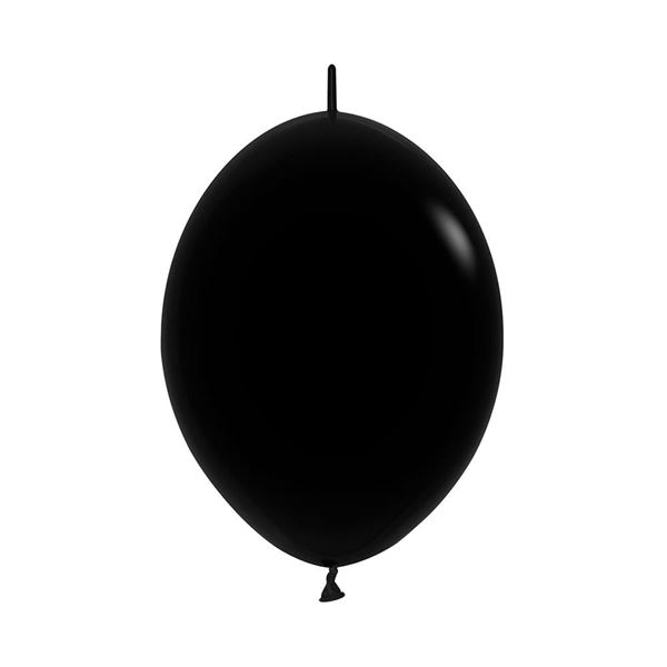 Imagen de Globos Negros Fashion Sólido 30cm Cadena Sempertex LOL-080 (25)