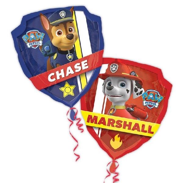 Imagen de Globo de Patrulla Canina Chase y Marshall XXL (68cm)