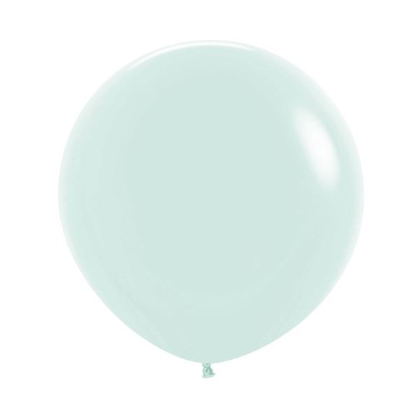 Imagen de Globos Verde Pastel 60cm Sempertex R24-630 (10)